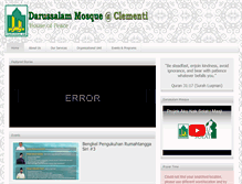 Tablet Screenshot of darussalammosque.org